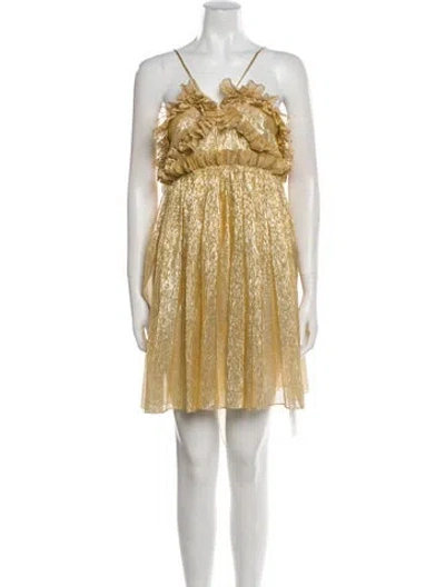 Pre-owned Petar Petrov Halterneck Mini Dress W/ Tags