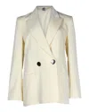 Petar Petrov Jeffrey Double-breasted Blazer In Yellow Wool In Yellow
