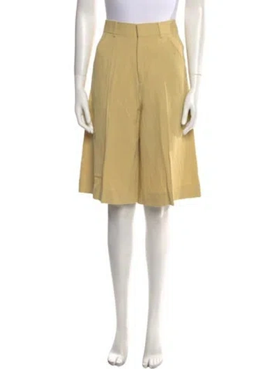 Pre-owned Petar Petrov Knee-length Shorts W/ Tags In Yellow