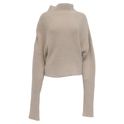 Petar Petrov Knitted Sweater In Beige Cashmere In Brown