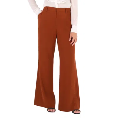 Petar Petrov Ladies Brick Galen Straight Trouser In Brown