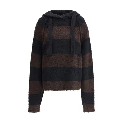PETAR PETROV LOOSE FIT CROPPED HOODED JUMPER