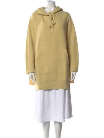 Pre-owned Petar Petrov Merino Wool Crew Neck Sweater In Yellow