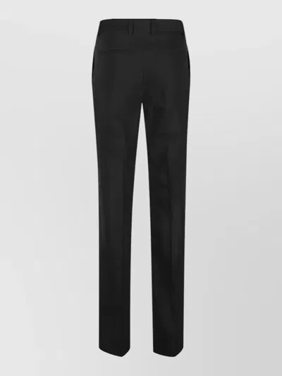 Petar Petrov Mid Rise Tailored Pants Belt Loops In Black