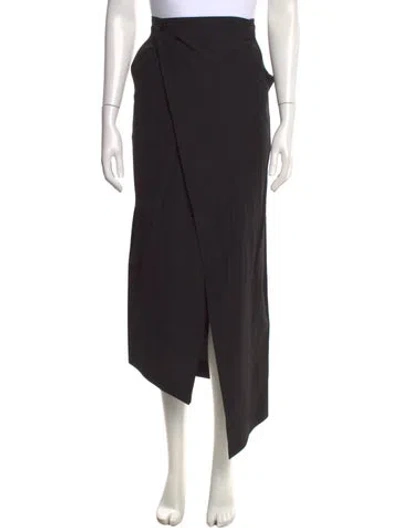 Pre-owned Petar Petrov Midi Length Skirt In Black