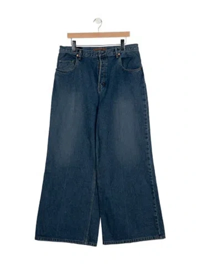 Pre-owned Petar Petrov Mid-rise Wide Leg Jeans W/ Tags In Blue