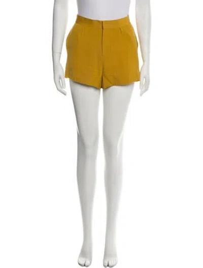Pre-owned Petar Petrov Mini Shorts In Yellow
