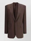 Petar Petrov Notched Lapel Silk Blazer Jacket