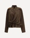 Petar Petrov Peplum Blouse In Brown