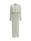 Petar Petrov Polka Dot Dress In Gray
