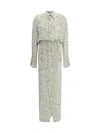 Petar Petrov The Saint Polka Dot Maxi Shirt Dress In Ivory/black Dots