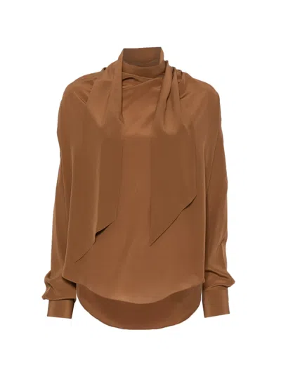 Petar Petrov Pussy-bow Silk Blouse In Multi
