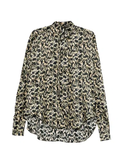Petar Petrov Rattleheart Animal-print Shirt In Black