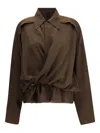 Petar Petrov Peplum Blouse In Brown