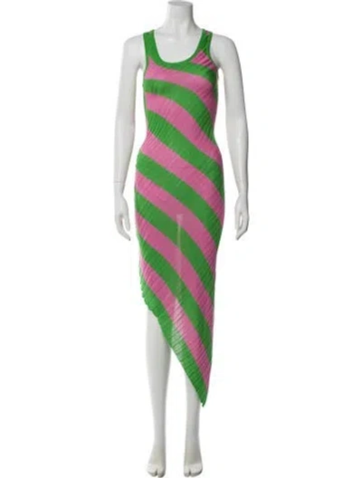 Pre-owned Petar Petrov Silk Long Dress In Multi