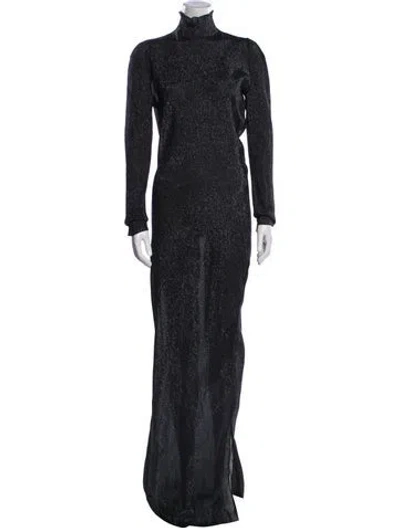 Pre-owned Petar Petrov Silk Long Dress W/ Tags In Gray