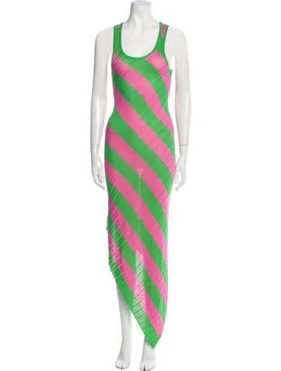 Pre-owned Petar Petrov Silk Long Dress W/ Tags In Multi