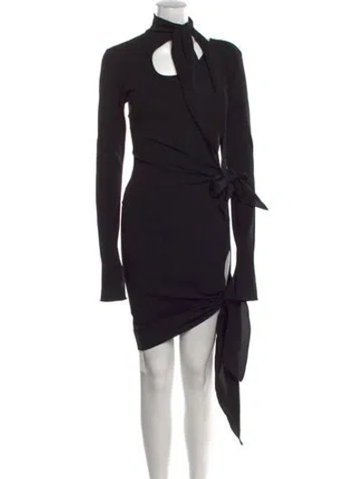 Pre-owned Petar Petrov Silk Midi Length Dress In Black
