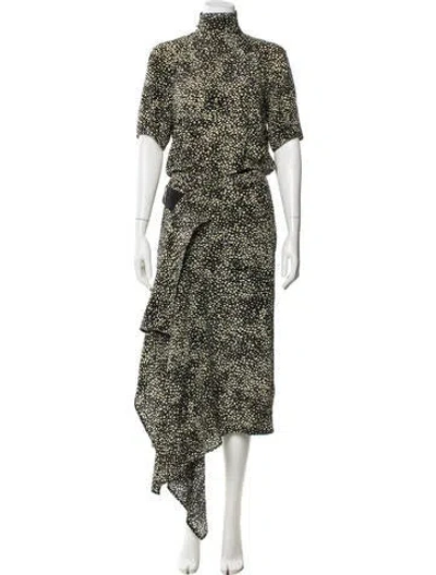 Pre-owned Petar Petrov Silk Midi Length Dress In Black