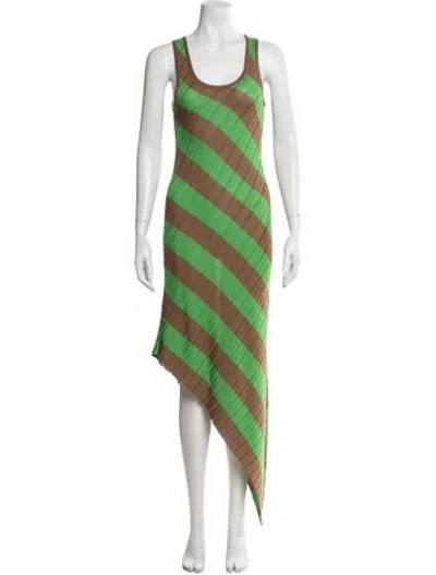Pre-owned Petar Petrov Silk Midi Length Dress W/ Tags In Multi