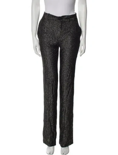 Pre-owned Petar Petrov Silk Straight Leg Pants W/ Tags In Multi