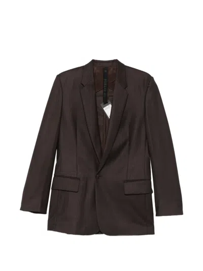 Petar Petrov Single-breasted Blazer In Brown