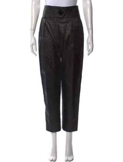 Pre-owned Petar Petrov Straight Leg Pants In Black
