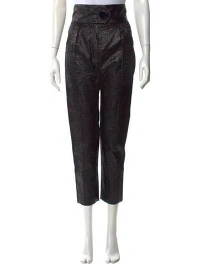 Pre-owned Petar Petrov Straight Leg Pants In Black