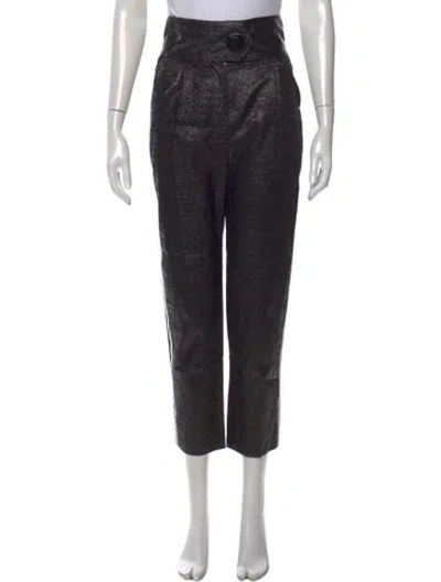 Pre-owned Petar Petrov Straight Leg Pants In Black