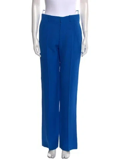 Pre-owned Petar Petrov Straight Leg Pants In Blue