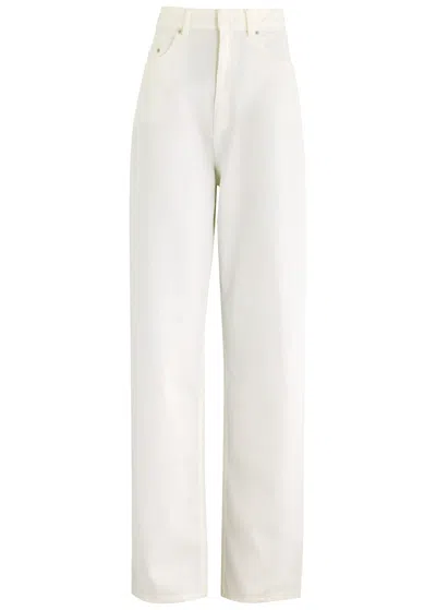 Petar Petrov Streetlife Wide-leg Jeans In Ecru