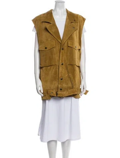 Pre-owned Petar Petrov Suede Vest In Neutral