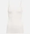 Petar Petrov Tait Rib-knit Tank Top In Ivory