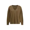 Petar Petrov Oversized Deep V-neck Sweater In Multi