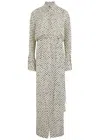 Petar Petrov The Saint Polka Dot Maxi Shirt Dress In Ivory