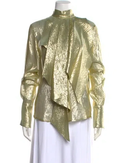 Pre-owned Petar Petrov Tie Neck Long Sleeve Blouse W/ Tags