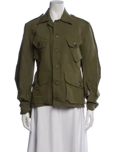 Pre-owned Petar Petrov Utility Jacket In Green