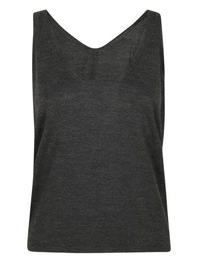 Petar Petrov V-neck Top In Gray