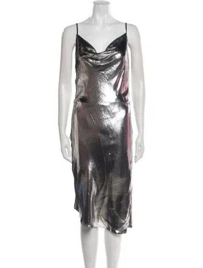 Pre-owned Petar Petrov Velvet Midi Length Dress W/ Tags