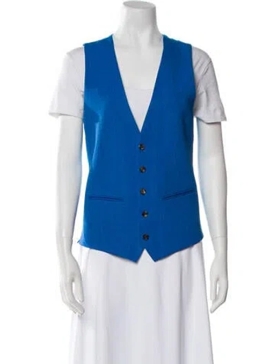 Pre-owned Petar Petrov Vest In Blue