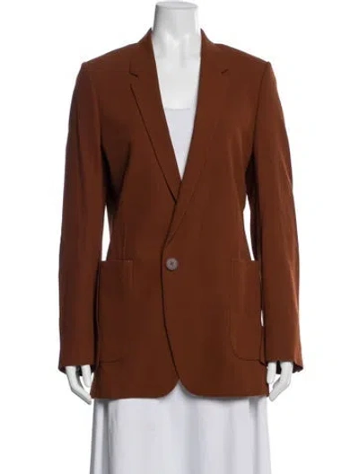 Pre-owned Petar Petrov Virgin Wool Blazer In Brown
