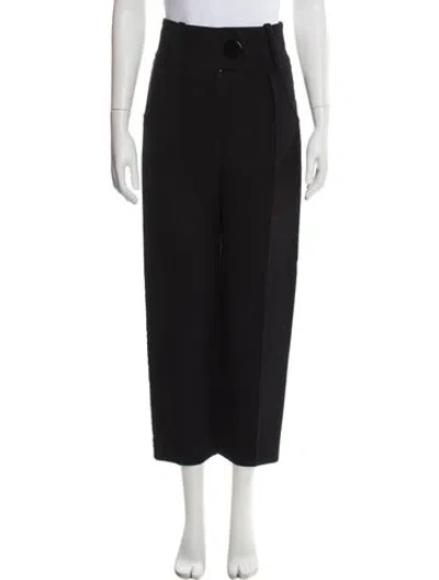 Pre-owned Petar Petrov Virgin Wool Straight Leg Pants In Gray