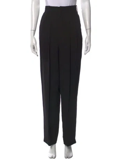 Pre-owned Petar Petrov Virgin Wool Straight Leg Pants W/ Tags In Black