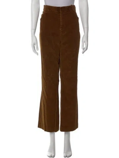 Pre-owned Petar Petrov Wide Leg Pants In Brown