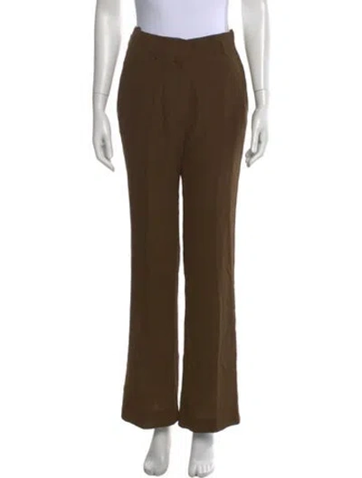 Pre-owned Petar Petrov Wide Leg Pants In Brown