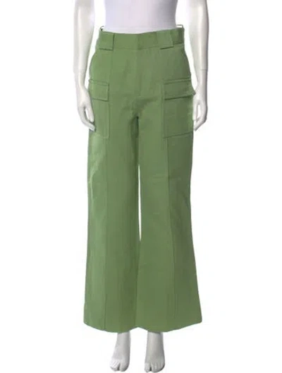 Pre-owned Petar Petrov Wide Leg Pants In Green