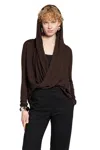 Petar Petrov Woman Black Knitwear In Brown