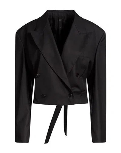 Petar Petrov Woman Blazer Black Size 8 Virgin Wool