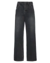 PETAR PETROV PETAR PETROV WOMAN JEANS STEEL GREY SIZE M COTTON