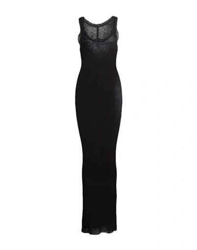Petar Petrov Woman Maxi Dress Black Size S Linen, Silk